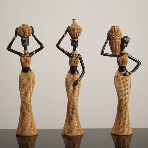 Scultura donna tribale