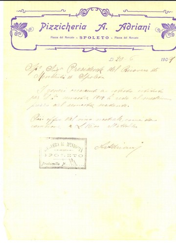 1909 spoleto pizzicheria - 1909, (pg)