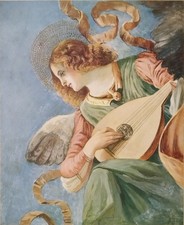 Antica stampa a colori del