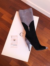 Scarpe Stivali CASADEI Donna Nero e Grigio