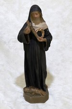 statua gesso S.RITA DA CASCIA xx sec.