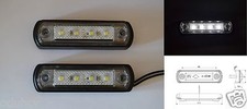 2 X Fari A Led Bianchi Per