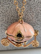 Pink Carriage Necklace 28 Inch