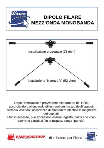 Monodip dipolo filare 2 - dipolo,