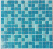 Mosaico IN Vetro Azzurro Blu