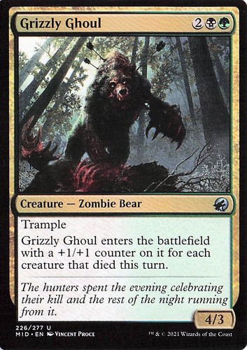 Grizzly ghoul 226 innistrad - ghoul, -innistrad