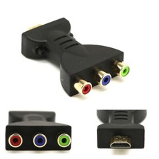 Adattatore HDMI maschio a 3 RCA video audio AV convertitore componenti per spina HDTV DVD