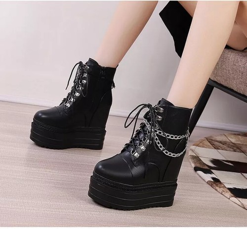 Stivali anfibi donna platform - stivali,