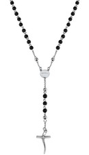 Collana uomo acciaio pietra - acciaio, /