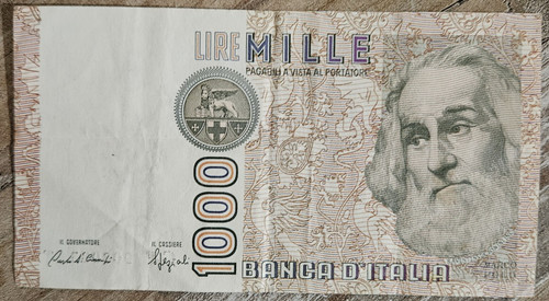 Italy 1000 lire - 1982, marco