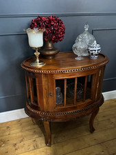 Tavolino stile antico francese - vetrina intagliata a mano