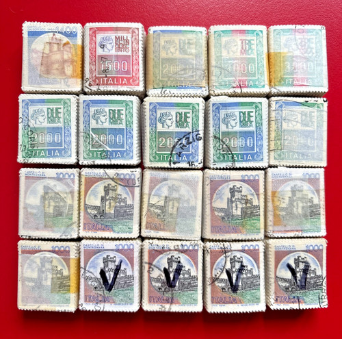 Lotto 2000 francobolli - lotto, alti
