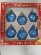 6 palline di Natale vintage