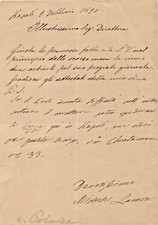 Lucani illustri, Michele LACAVA, patriota, Garibaldino, archeologo autografo