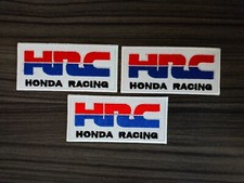 3 pezzi HONDA Racing HRC MOTO Biker ferro su toppe ricamato cucito su cappello