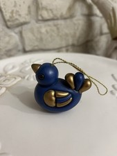 Thun  Addobbo Natale Uccellino Blu