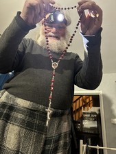 Red Bead Rosary  Beads In Pot 