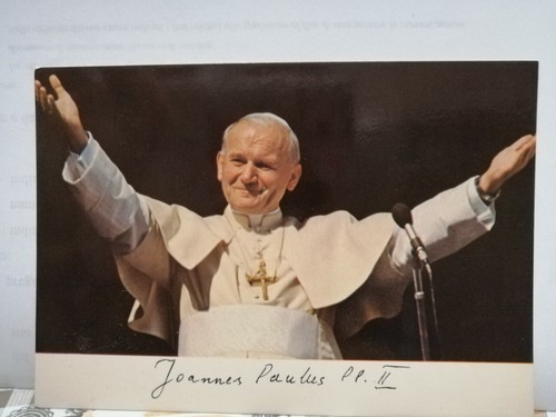 Cartolina postale con papa - postale,