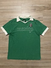 Polo Nike Mexico Nazionale Calcio Uomo Grande Verde Manica Corta