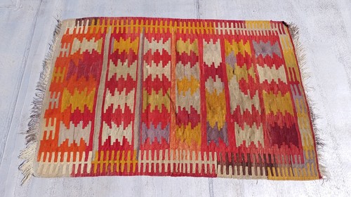Vecchio antico tappeto kilim - tappeto,