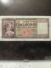 banconota da cinquecento lire 1947