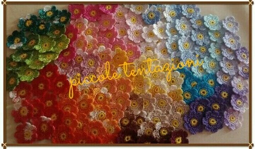 Lotto margherite uncinetto - 60,