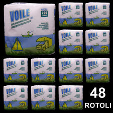 Carta igienica Voile 48 rotoli 2 veli wc chimico camper caravan barca campeggio