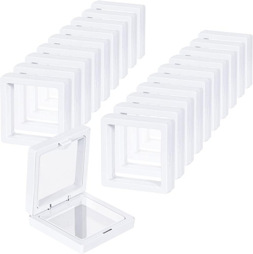 Pcs white floating coin - 3d,