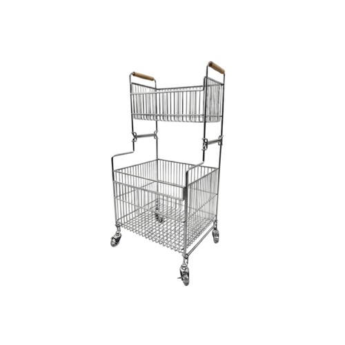 Carrello biancheria acciaio - in,