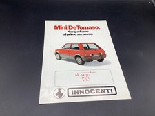 BROCHURE AUTO VINTAGE MINI DE TOMASO INNOCENTI 