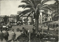 Rapallo (Ge) P.za 3 Novembre, Alberghi, Carrozza, Calesse, Auto d'Epoca, 2 cart.