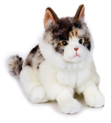 Peluche gatto norvegese grigio - gatto,