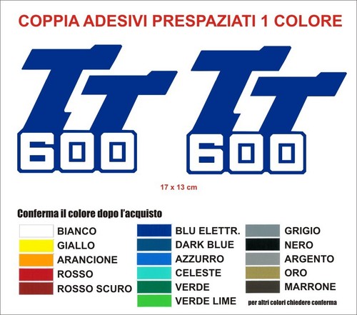 Adesivi serbatoio 600 - serbatoio, tt