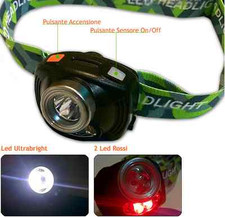 torcia frontale accensione