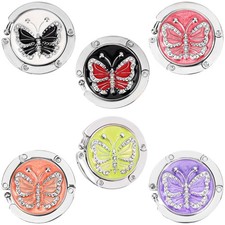 Kurtzy 6 Ganci da Tavolo - Appendi Borsa - Porta Borse Pieghevole - Ogni Gancio