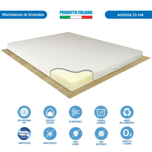 Materasso sfoderabile 160x190
