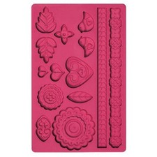 Stampo silicone fantasia folk Wilton per fondente decorare decoro dolci - Rotex