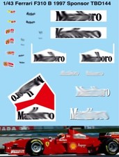 1/43 Decals per FERRARI  F310B 1997 MICHAEL SCHUMACHER TBD144