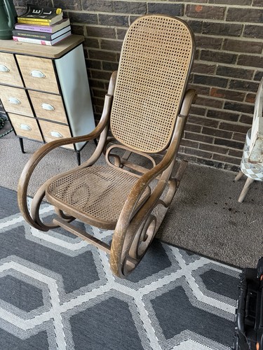 Sedia dondolo vintage stile - sedia,