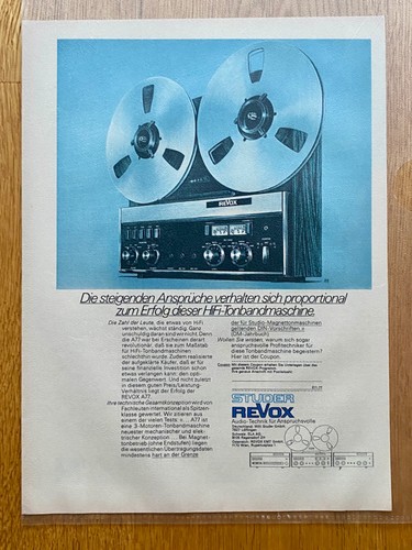Revox hifi registratore tape - revox,