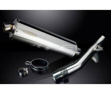 Suzuki 750 Inazuma -98/03- Silenziatore Scarico Ovale Acciaio Inox 450mm-DELK