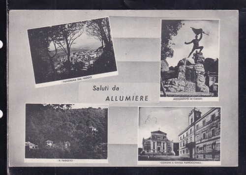 Cartolina saluti allumiere - cartolina,
