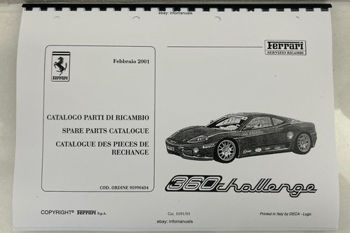 Catalogo ricambi ferrari 360 - ricambi,