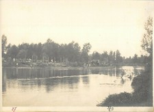 3-119) VILLAGANA, VILLA CHIARA COSTRUZIONE PONTE SU FIUME OGLIO 4 GENIO PONTIERI