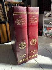 National Geographic  1971 Vintage Complete Set 12 Issues In Collector Slip Cover