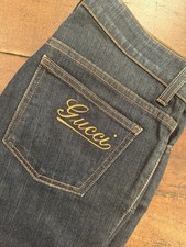 Gucci  donna, blue jeans in