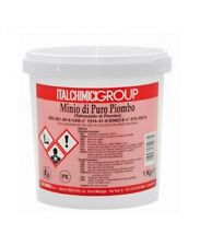 MINIO DI PURO PIOMBO BARATTOLO DA 1KG ANTIRUGGINE AL MINIO ital chimici