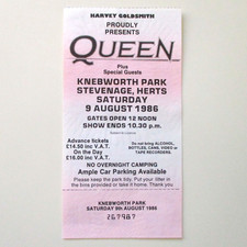 Queen Knebworth Ticket +