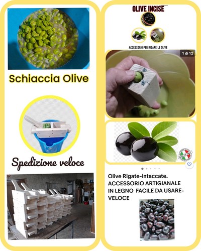 Schiaccia olive un - olive, +