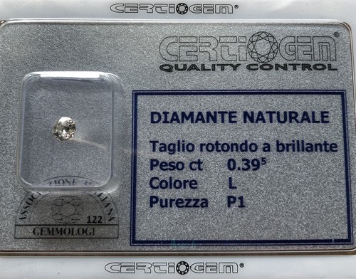 Diamante naturale certificato